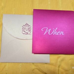 Cross Fold-Out Wedding Invitation Card