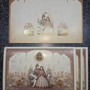 Royal Baraat Theme Wedding Invitation Card
