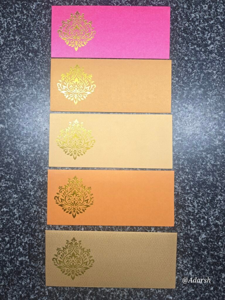 Hand Made Thick Craft Shagun Envelopes
