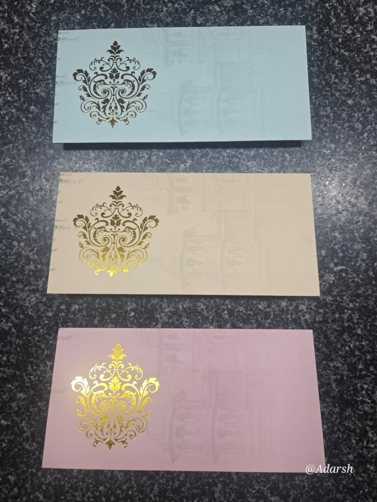 Palace-Embossed Damask Shagun Envelopes