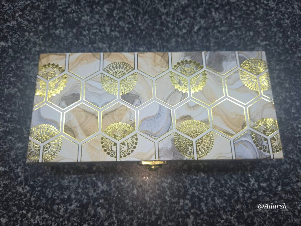 Gold Foil Honeycomb Shagun Box
